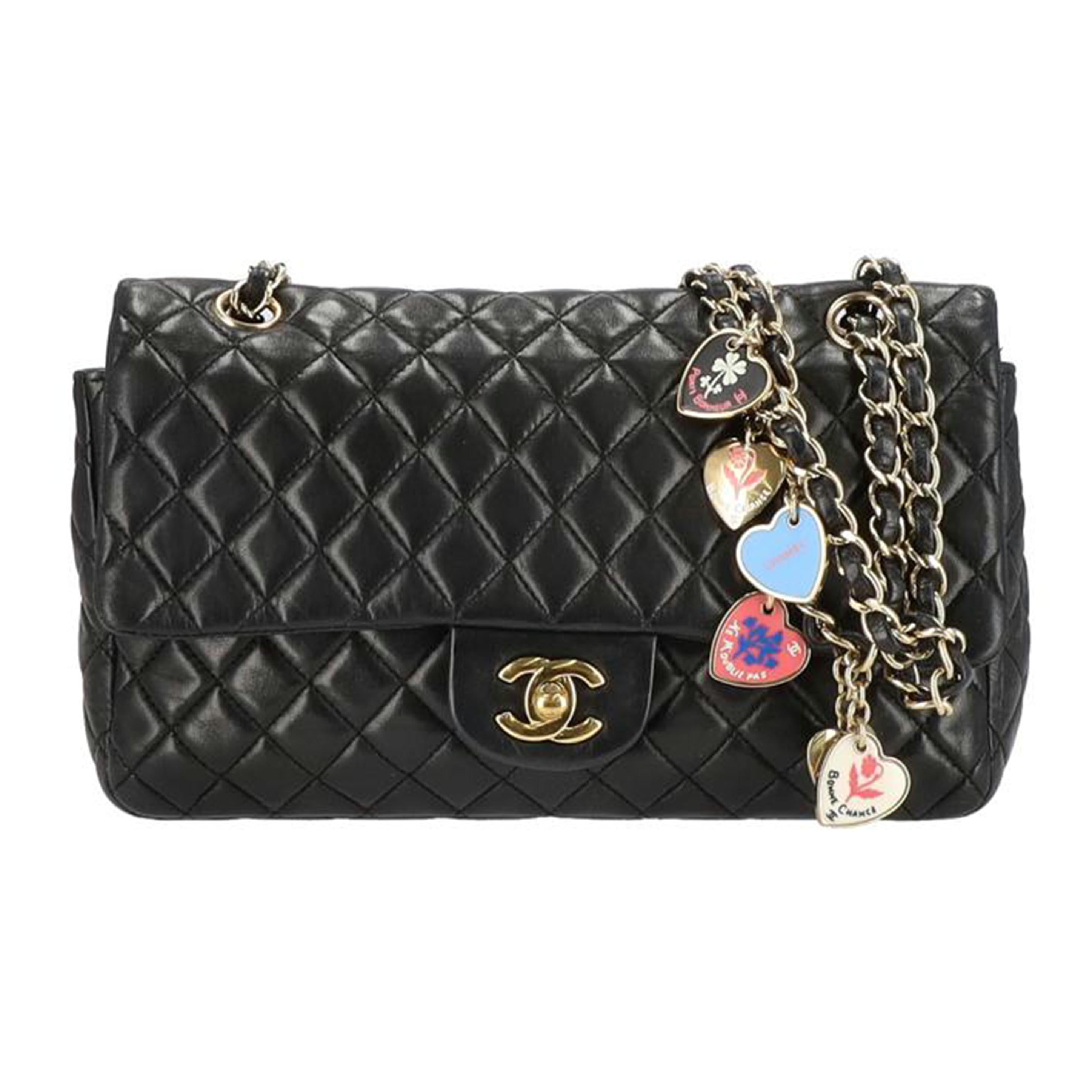 CHANEL シャネル/バレンタイン/マトラッセ/ハートチャーム/チェーンショルダー//129*****/ABランク/75