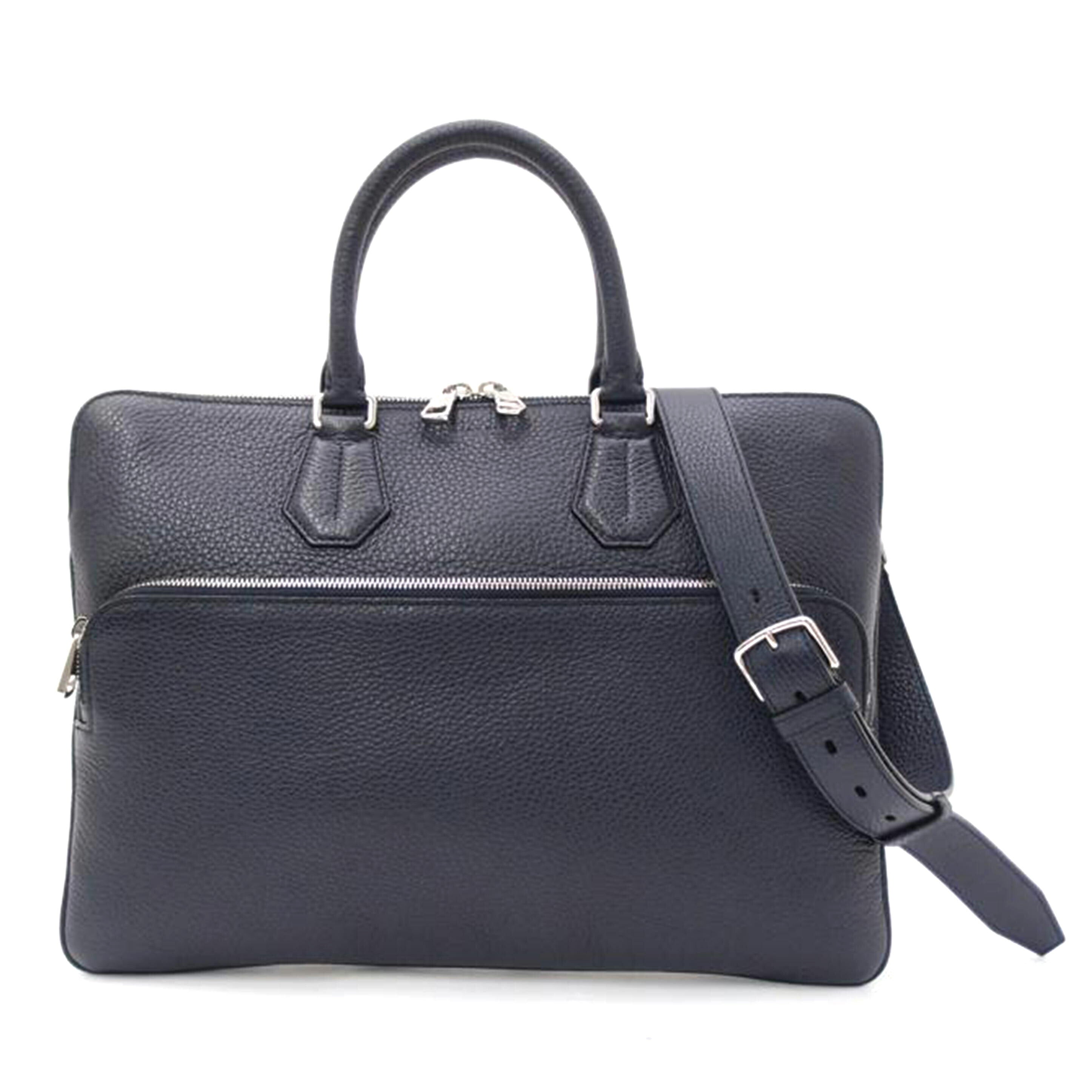 BALLY バリー 紺 ビジネスバック A4対応 メンズ/レザー2wayブリーフケース/ネイビー/SEEDORF//Aランク/69