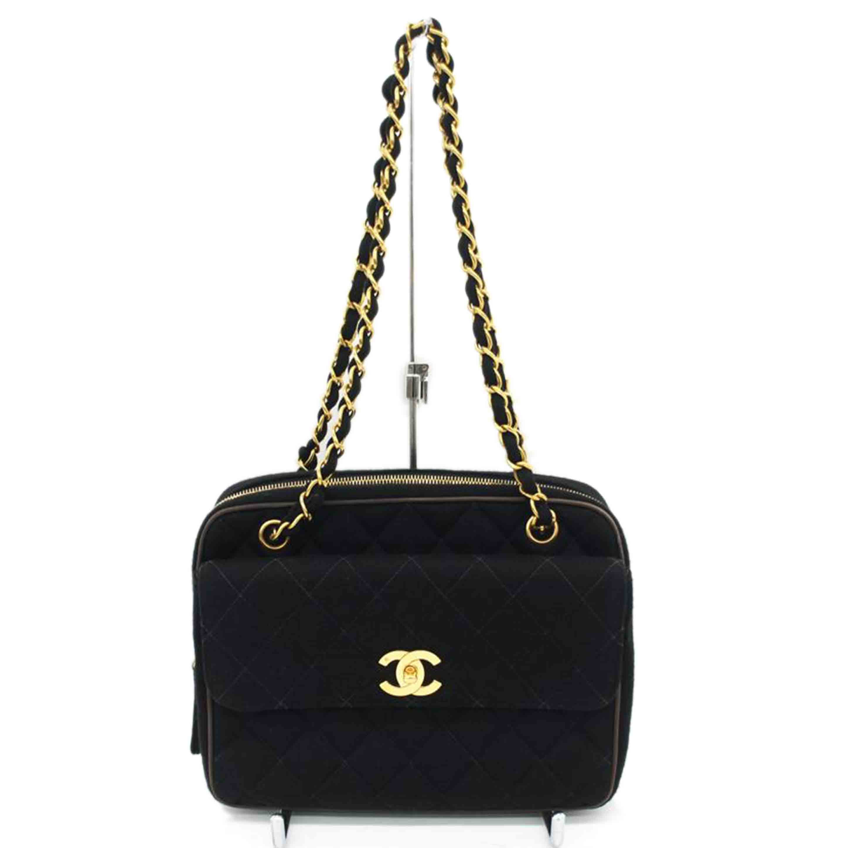 CHANEL シャネル/ヴィンテージ/マトラッセ/キルティングチャーンショルダー/GD金具//372****/Aランク/75
