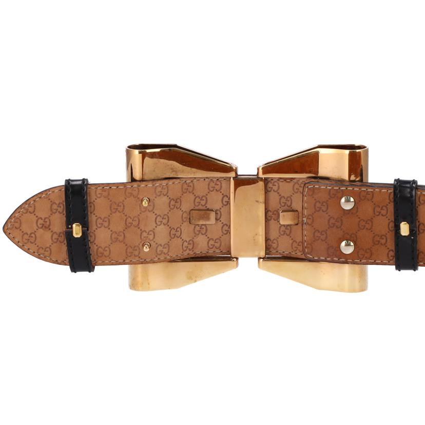 GICCI グッチ/リボンバックルレザーベルト/約73-78cm/186122//Aランク/75