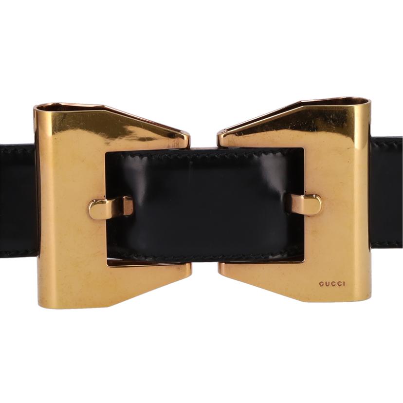 GICCI グッチ/リボンバックルレザーベルト/約73-78cm/186122//Aランク/75