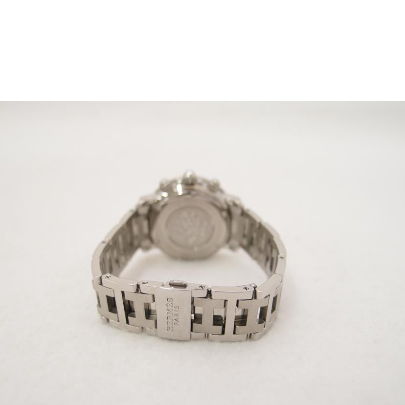 HERMES エルメス 腕時計 クロノグラフ ステンレス ピンク文字盤/クリッパー/ダイバー/クォーツ/CL2.310//258****/Aランク/69