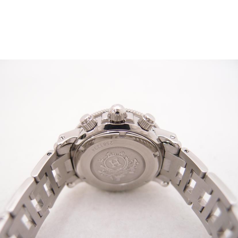 HERMES エルメス 腕時計 クロノグラフ ステンレス ピンク文字盤/クリッパー/ダイバー/クォーツ/CL2.310//258****/Aランク/69