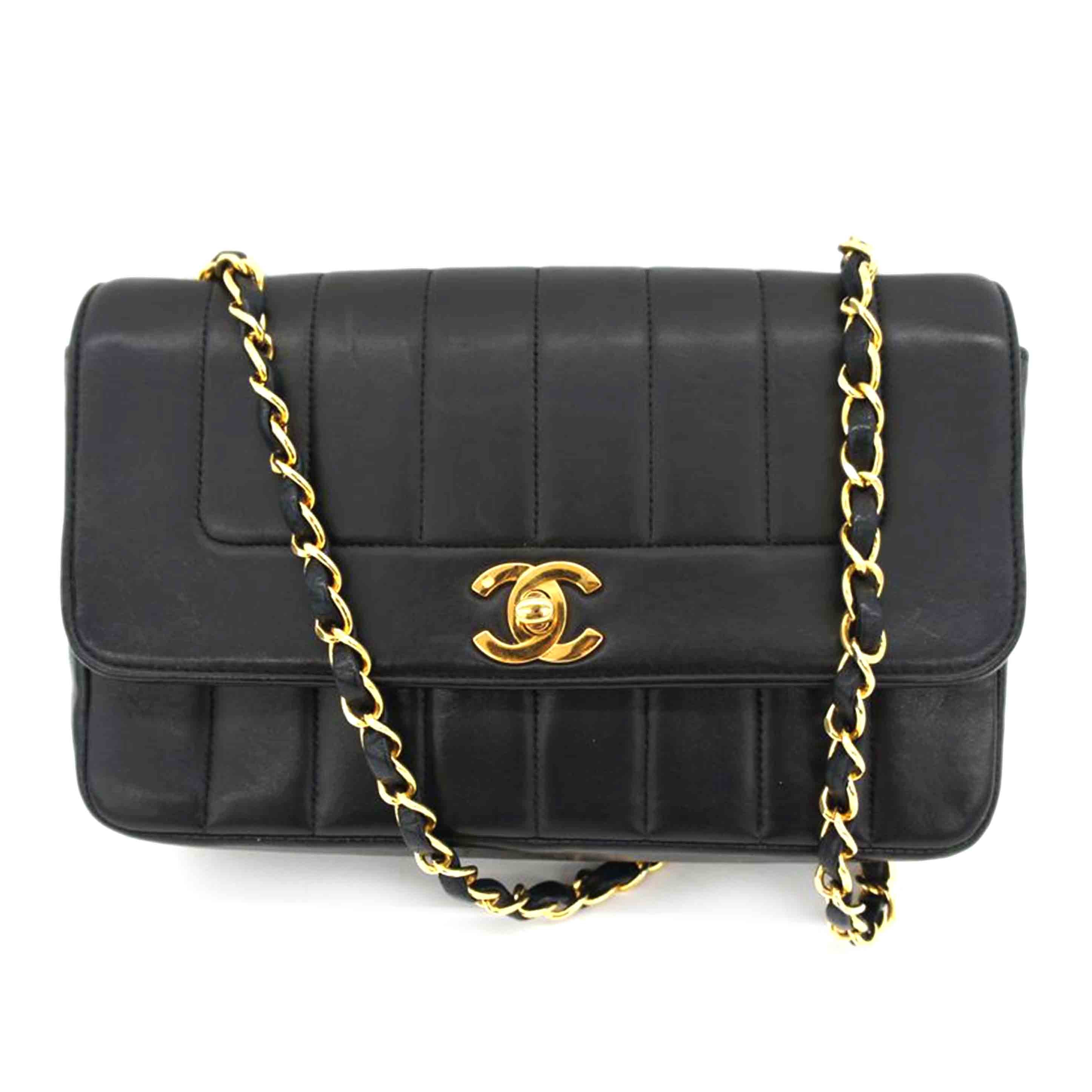 CHANEL シャネル/ヴィンテージ/マドモワゼル/チェーンショルダー/GD金具//370****/Aランク/75