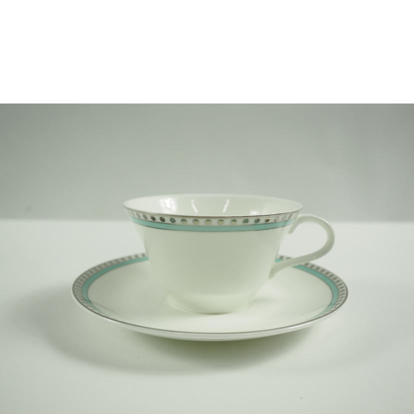 TIFFANY&Co. ティファニー/プラチナブルーバンド ペアカップ&ソーサー//SAランク/79