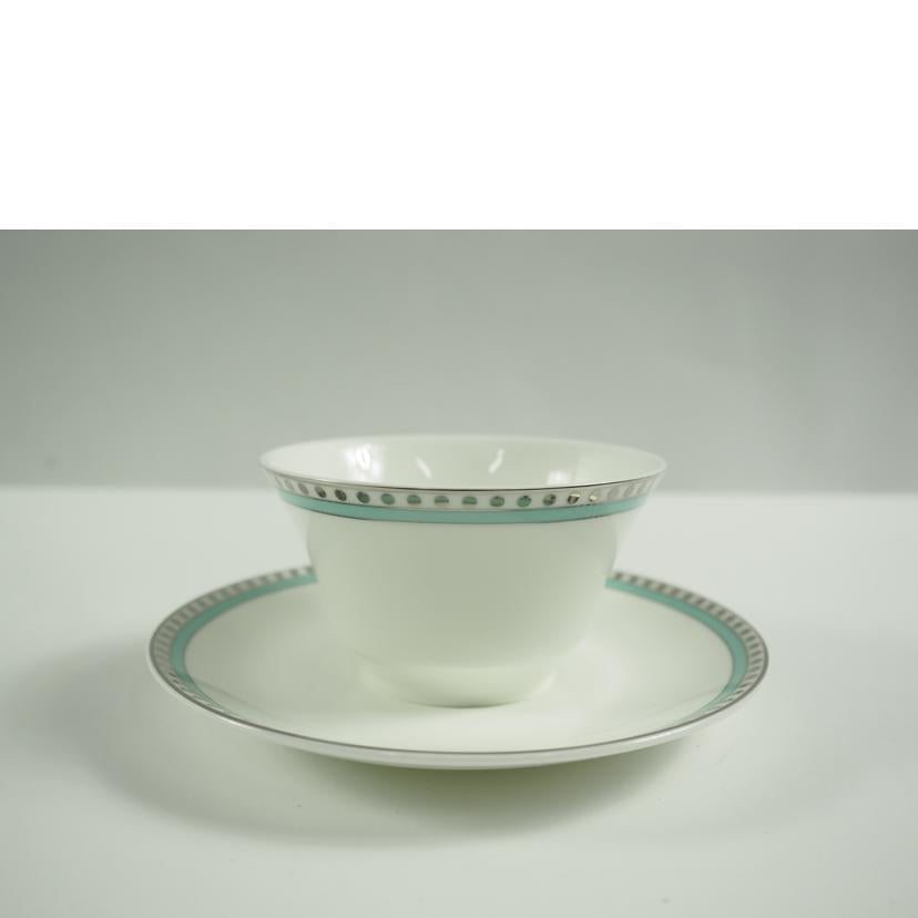 TIFFANY&Co. ティファニー/プラチナブルーバンド ペアカップ&ソーサー//SAランク/79