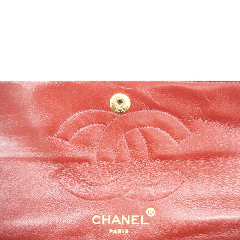 CHANEL シャネル/ヴィンテージ/マトラッセ/Wフラップラムスキンチェーンショルダー//081****/Aランク/75