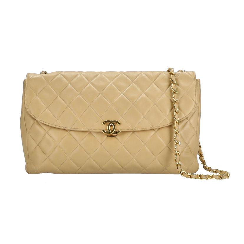 CHANEL シャネル/ヴィンテージ/マトラッセココマークチェーンショルダー/ベージュ//033****/Bランク/75