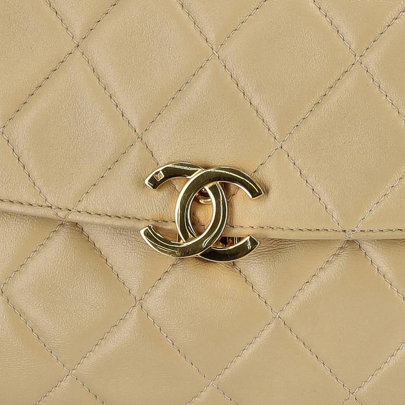 CHANEL シャネル/ヴィンテージ/マトラッセココマークチェーンショルダー/ベージュ//033****/Bランク/75