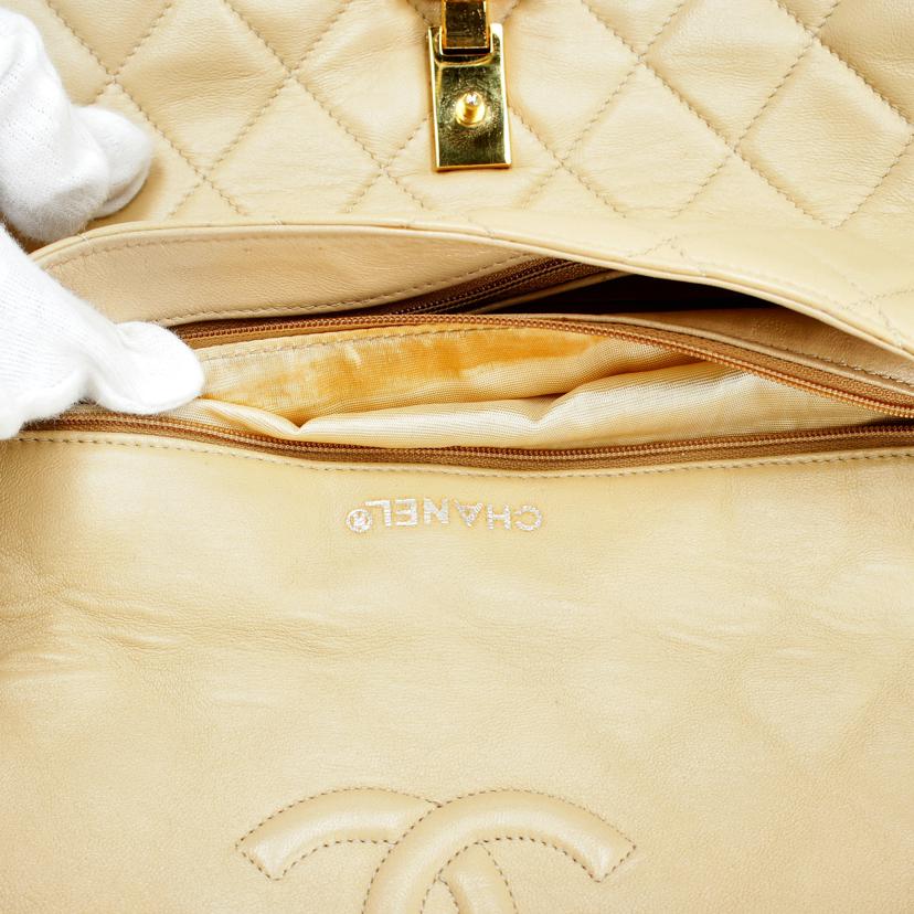 CHANEL シャネル/ヴィンテージ/マトラッセココマークチェーンショルダー/ベージュ//033****/Bランク/75