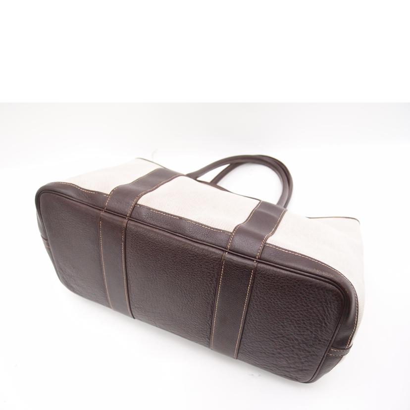 HERMES エルメス 2006年頃製造 トートバッグ 手提げ 肩掛け キャンバス レザー/ガーデンパーティPM/トワルアッシュ×レザー//口J刻印(2006)/Bランク/69