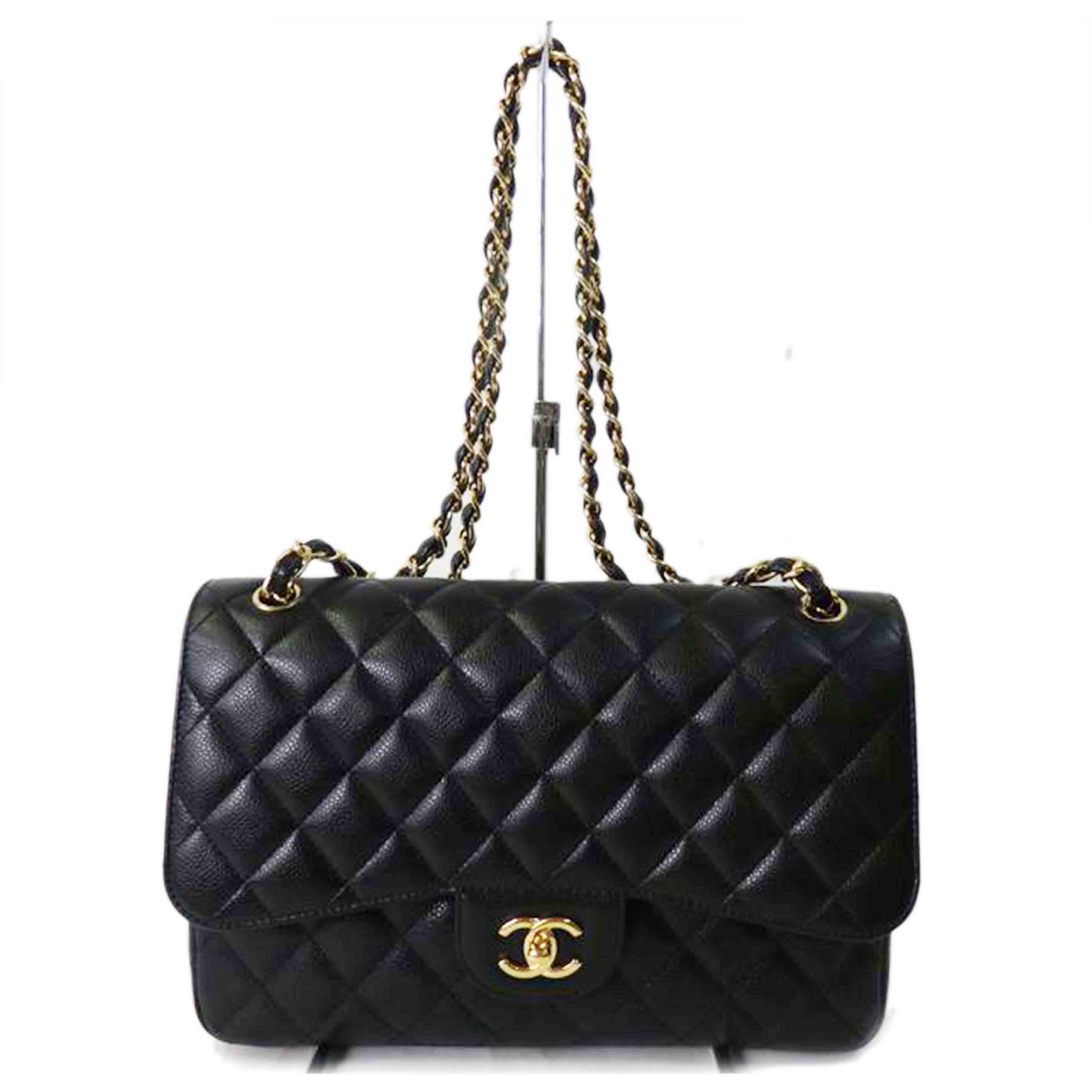 CHANEL シャネル/マトラッセWフラップ30キャビアスキンチェーンショルダー/GD/A58600//198*****/Aランク/84
