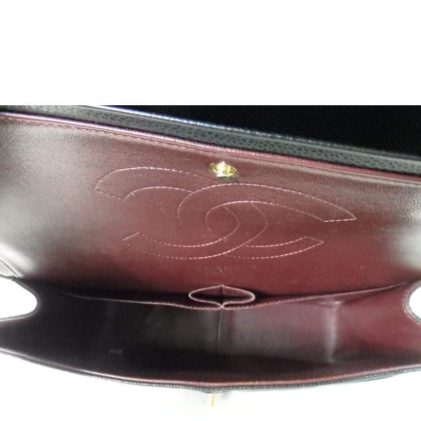 CHANEL シャネル/マトラッセWフラップ30キャビアスキンチェーンショルダー/GD/A58600//198*****/Aランク/84