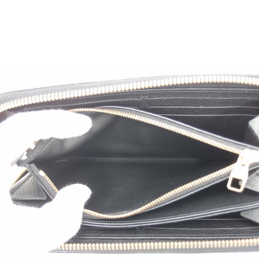 LOUIS VUITTON ルイ・ヴィトン レザー ラウンドファスナー 長財布 黒 メンズ レディース/ジッピー・ウォレット/アンプラント/ノワール/M61864//SP1107/ABランク/69
