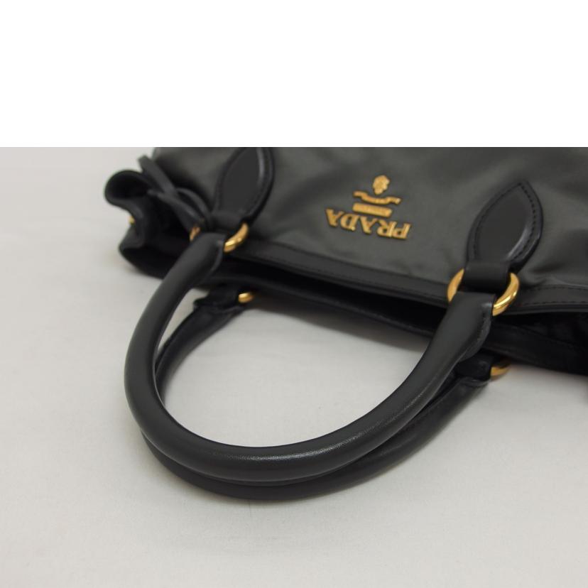 PRADA プラダ ハンドバッグ/ナイロン2WAYショルダーバッグ/グレー//203/Bランク/04