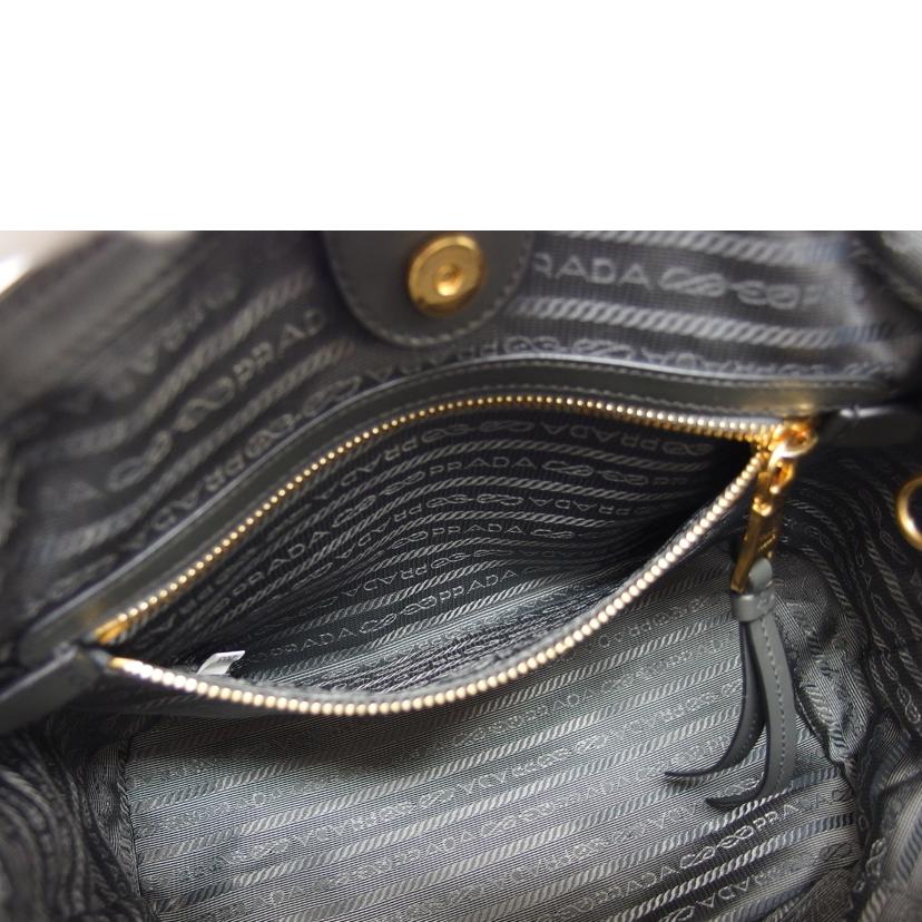 PRADA プラダ ハンドバッグ/ナイロン2WAYショルダーバッグ/グレー//203/Bランク/04