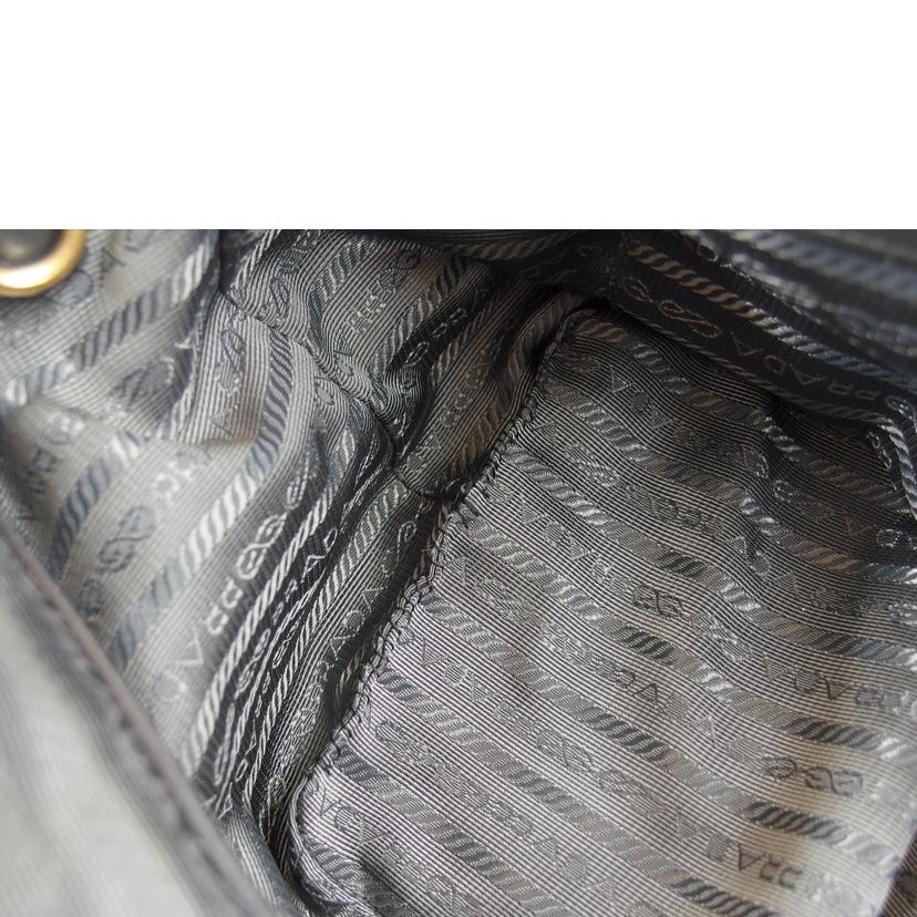 PRADA プラダ ハンドバッグ/ナイロン2WAYショルダーバッグ/グレー//203/Bランク/04