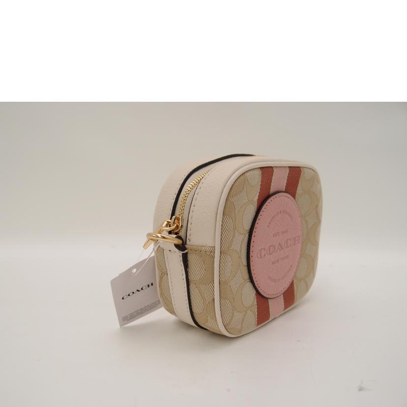 COACH コーチ 白 プレゼント レディース/シグネチャーミニデンプシーストライプショルダー/ホワイト/7057//E2111/Sランク/69