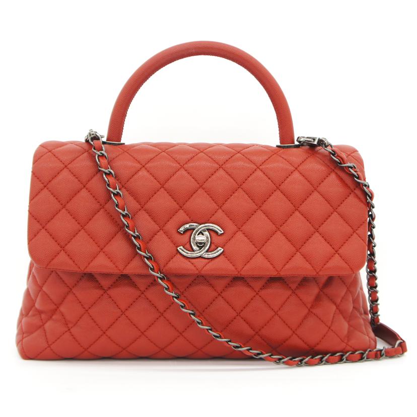 CHANEL シャネル/ココハンドル29/キャビアスキン/2WAY/レッド/A92991//232*****/SAランク/75