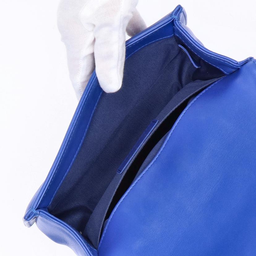 CHANEL シャネル/ボーイシャネル/Vステッチチェーンショルダー/ブルー//224*****/ABランク/75