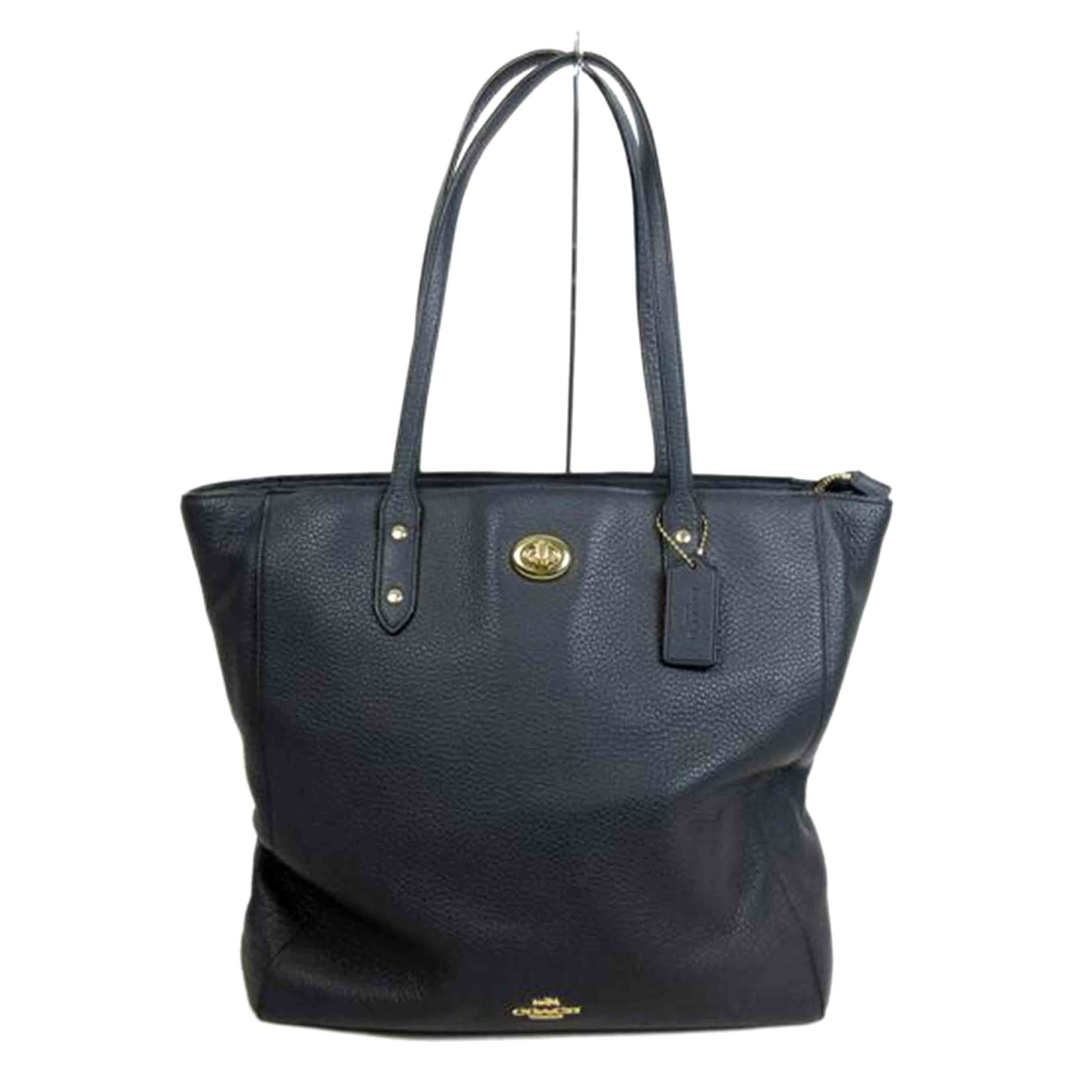 COACH コーチ/ペプルトレザー タウントートバッグ/F12184//H17**/Bランク/70