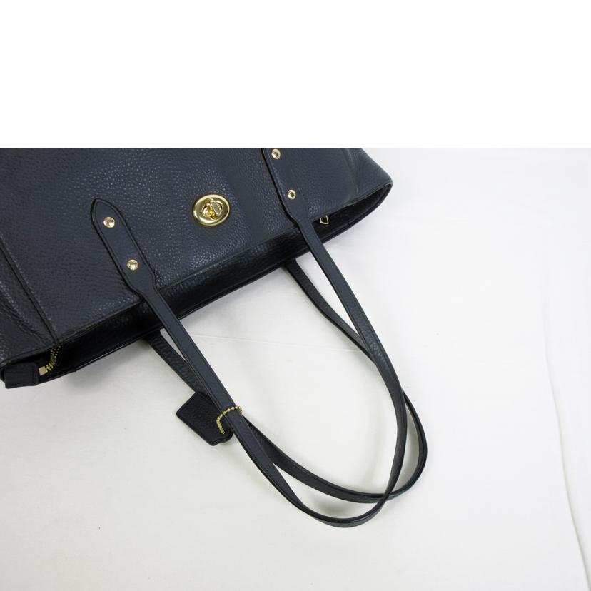 COACH コーチ/ペプルトレザー タウントートバッグ/F12184//H17**/Bランク/70