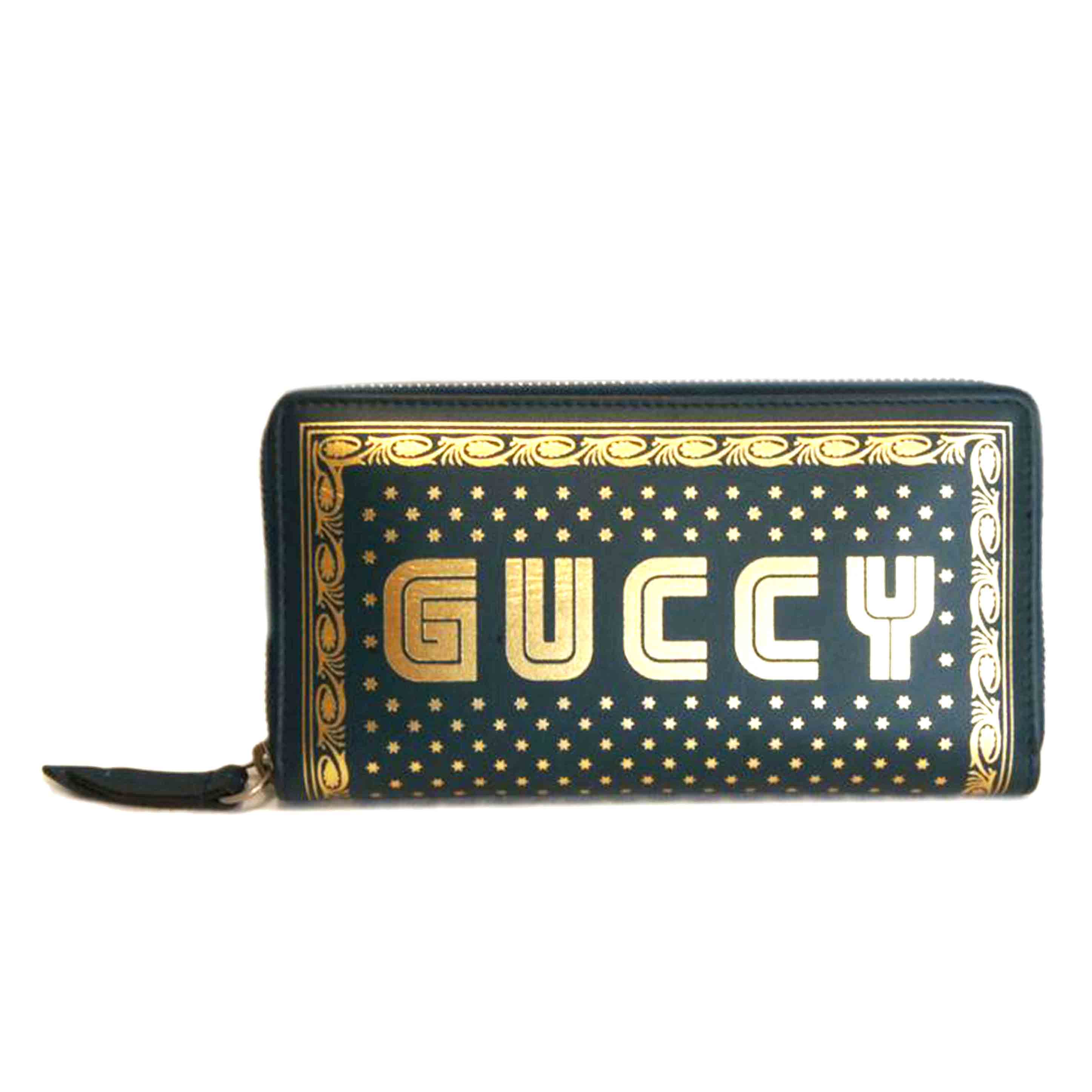 GUCCI グッチ/GUCCY セガロゴラウンドファスナー/524338//277*/Aランク/92