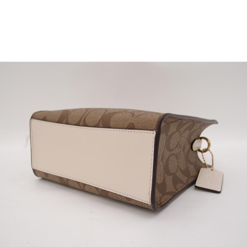 COACH コーチ トート ショルダー 斜め掛け 白 レディース/シグネチャー・ミニキャリー2wayハンド/ホワイト/5693//G2139/SAランク/69