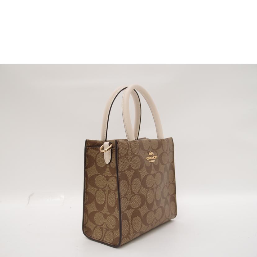 COACH コーチ トート ショルダー 斜め掛け 白 レディース/シグネチャー・ミニキャリー2wayハンド/ホワイト/5693//G2139/SAランク/69