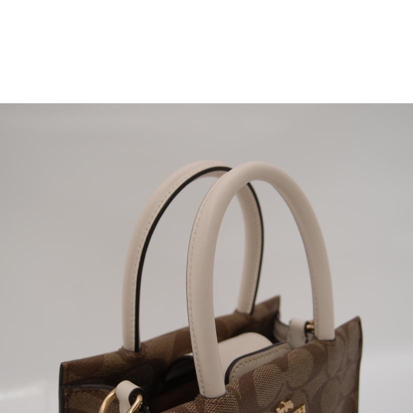 COACH コーチ トート ショルダー 斜め掛け 白 レディース/シグネチャー・ミニキャリー2wayハンド/ホワイト/5693//G2139/SAランク/69