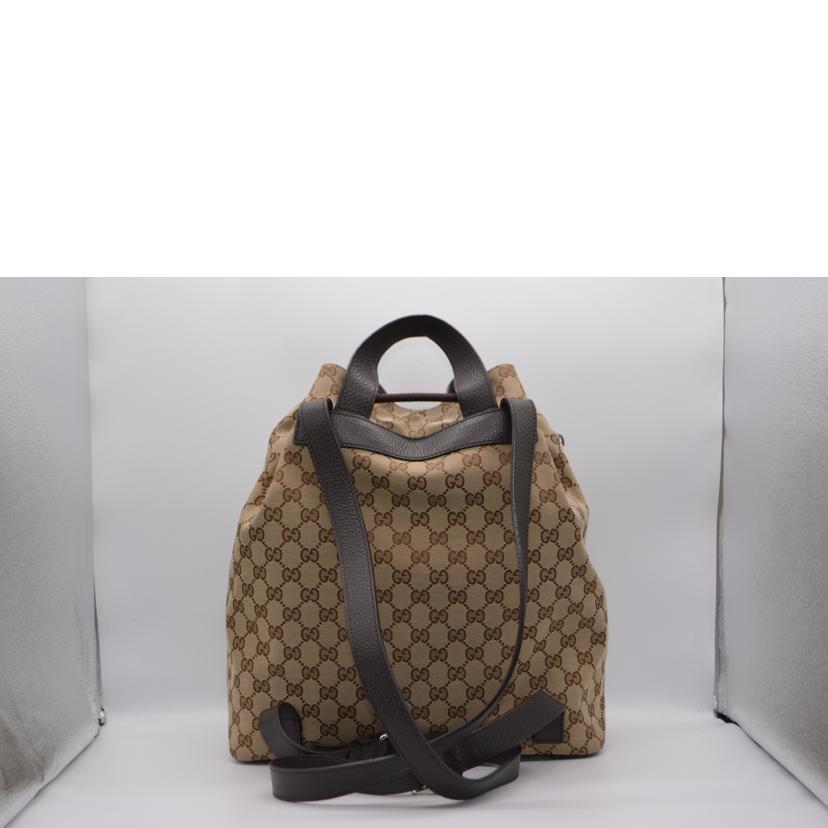 GUCCI グッチ/GGキャンバスレザーバックパック/449175//527***/Aランク/89