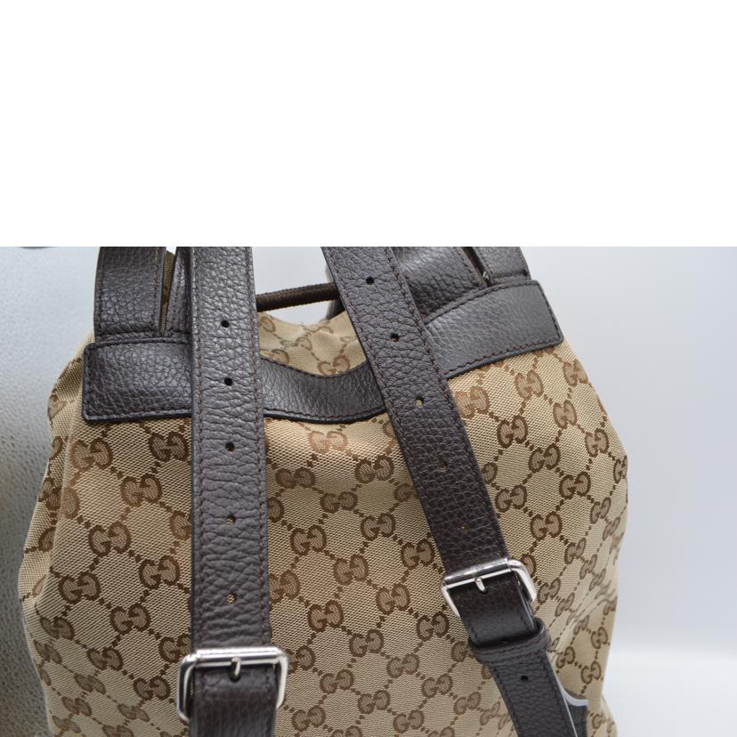 GUCCI グッチ/GGキャンバスレザーバックパック/449175//527***/Aランク/89