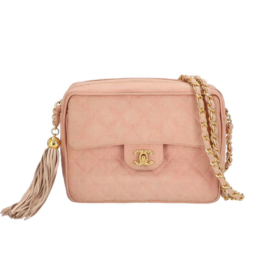 CHANEL シャネル/ヴィンテージ/マトラッセ/リネンフリンジチェーンショルダー/Gカード//285****/Cランク/09