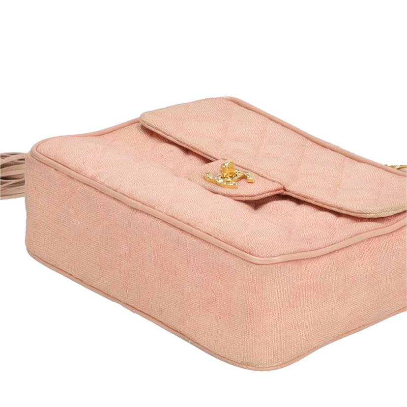 CHANEL シャネル/ヴィンテージ/マトラッセ/リネンフリンジチェーンショルダー/Gカード//285****/Cランク/09