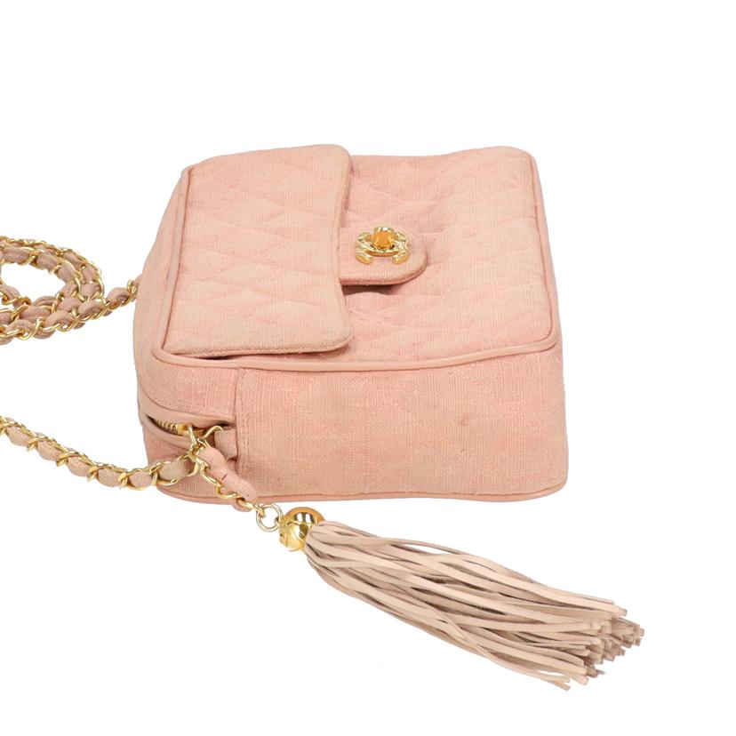 CHANEL シャネル/ヴィンテージ/マトラッセ/リネンフリンジチェーンショルダー/Gカード//285****/Cランク/09