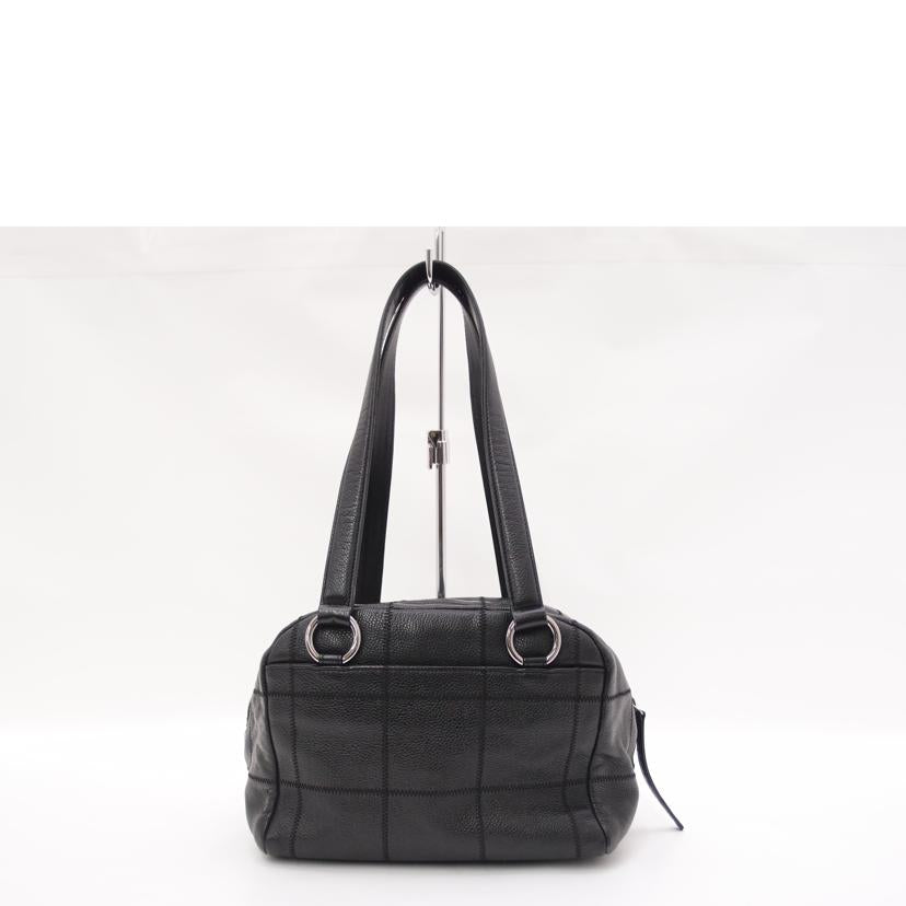 CHANEL シャネル/ソフトキャビアスキン・チョコバーボストン/ブラック/A26135//9978505/Aランク/69