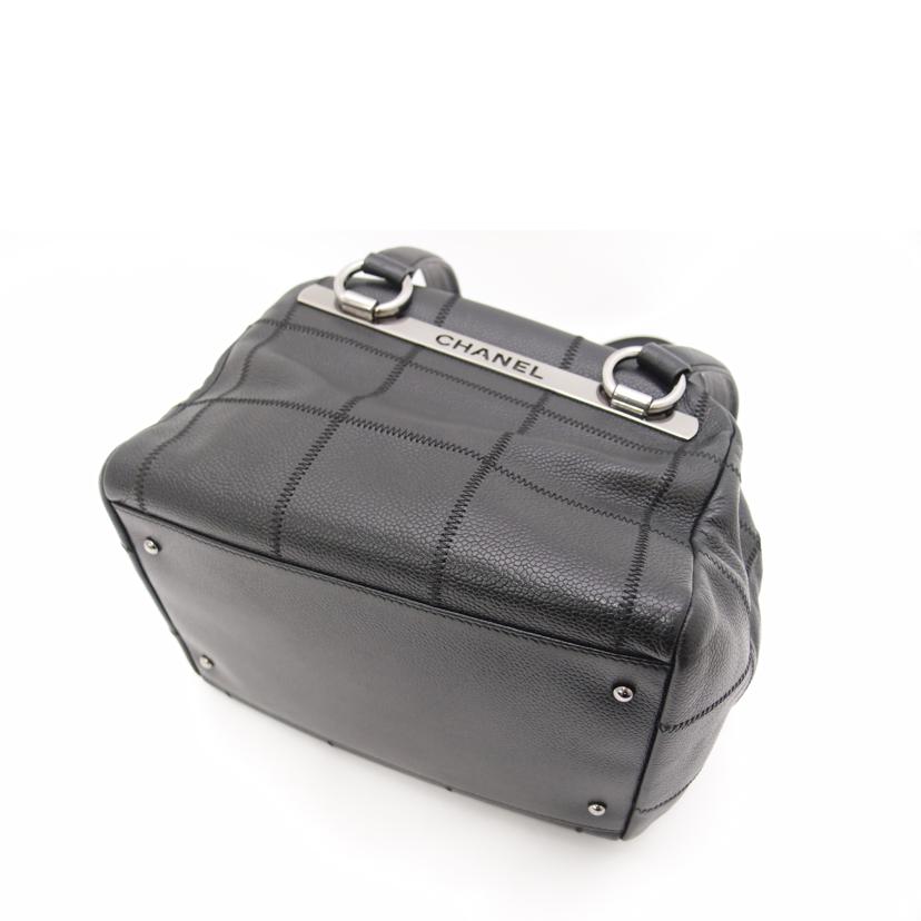 CHANEL シャネル/ソフトキャビアスキン・チョコバーボストン/ブラック/A26135//9978505/Aランク/69