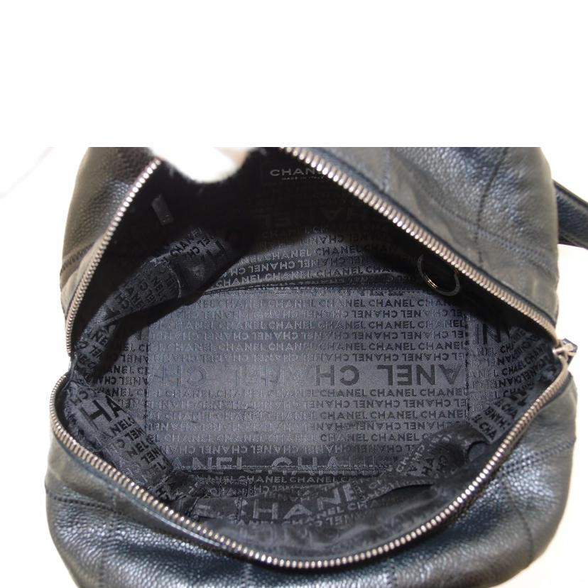 CHANEL シャネル/ソフトキャビアスキン・チョコバーボストン/ブラック/A26135//9978505/Aランク/69