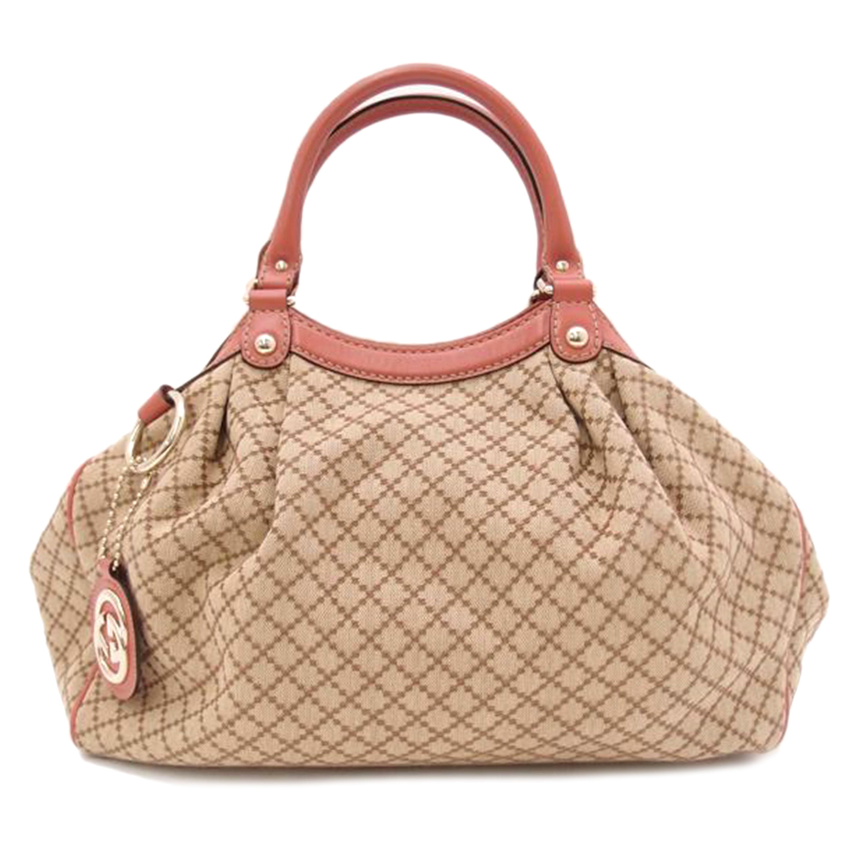 GUCCI グッチ ハンド キャンバス レディース/ディアマンテ・スーキートート/ピンク/211944//486628/Aランク/69