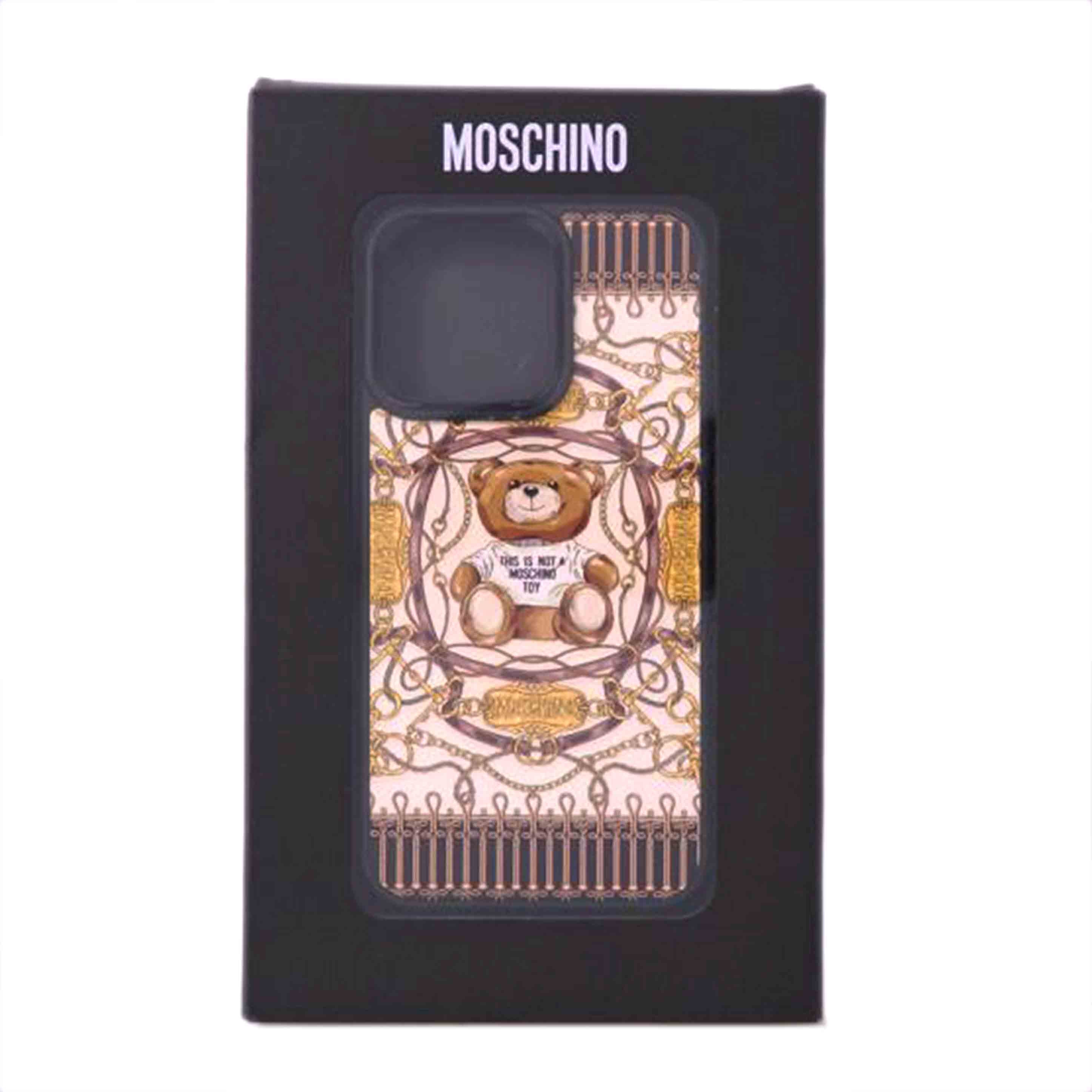MOSCHINO モスキーノ/i Phone13PRO用スマートフォンケース//Aランク/76