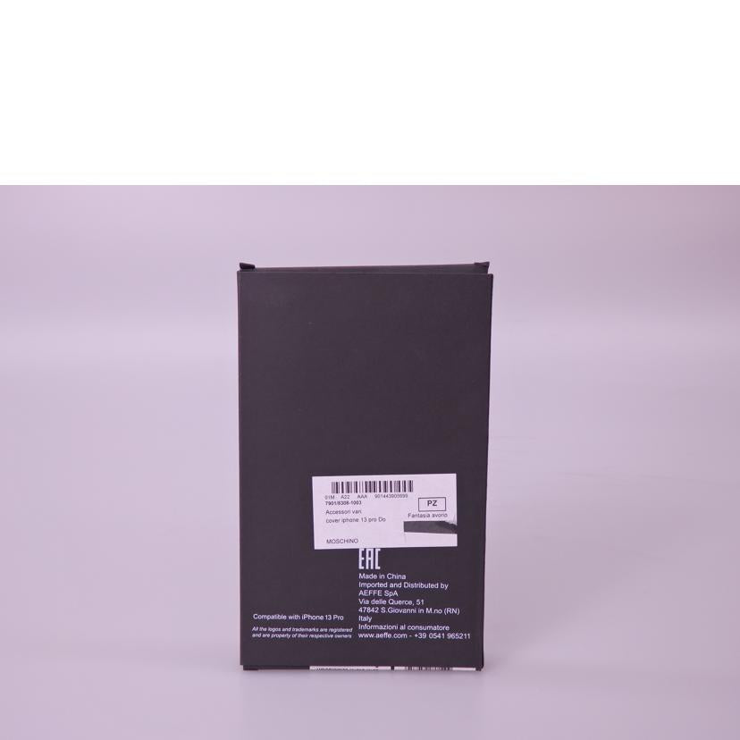 MOSCHINO モスキーノ/i Phone13PRO用スマートフォンケース//Aランク/76