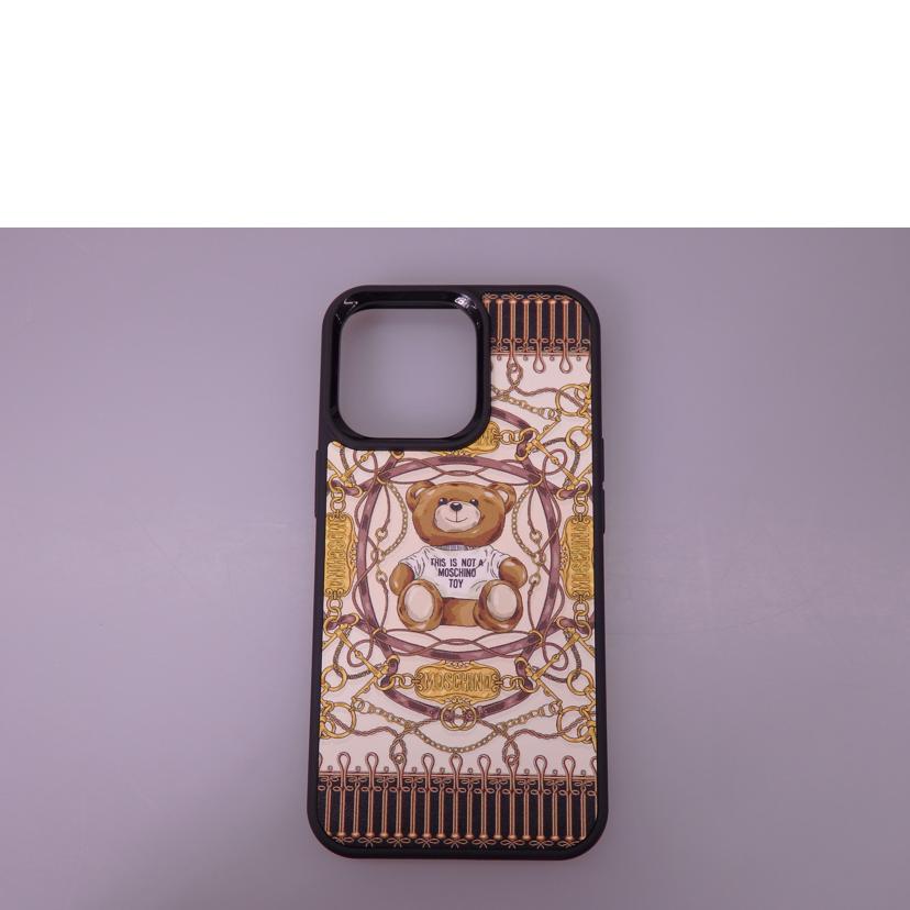 MOSCHINO モスキーノ/i Phone13PRO用スマートフォンケース//Aランク/76