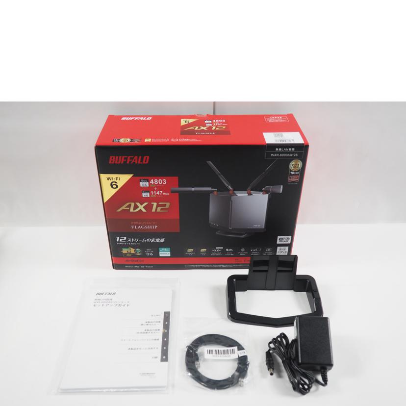 BUFFALO バッファロー/次世代Wi-Fi 6ルーター/WXR-6000AX12S//20566611032587/Aランク/79