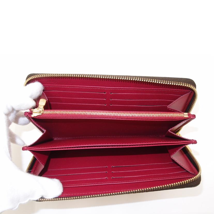 LOUIS VUITTON ルイ・ヴィトン 長財布 ラウンドファスナー ブラウン ワインレッド/ジッピー・ウォレット/モノグラム・フューシャ/M41895//CA0179/Aランク/69