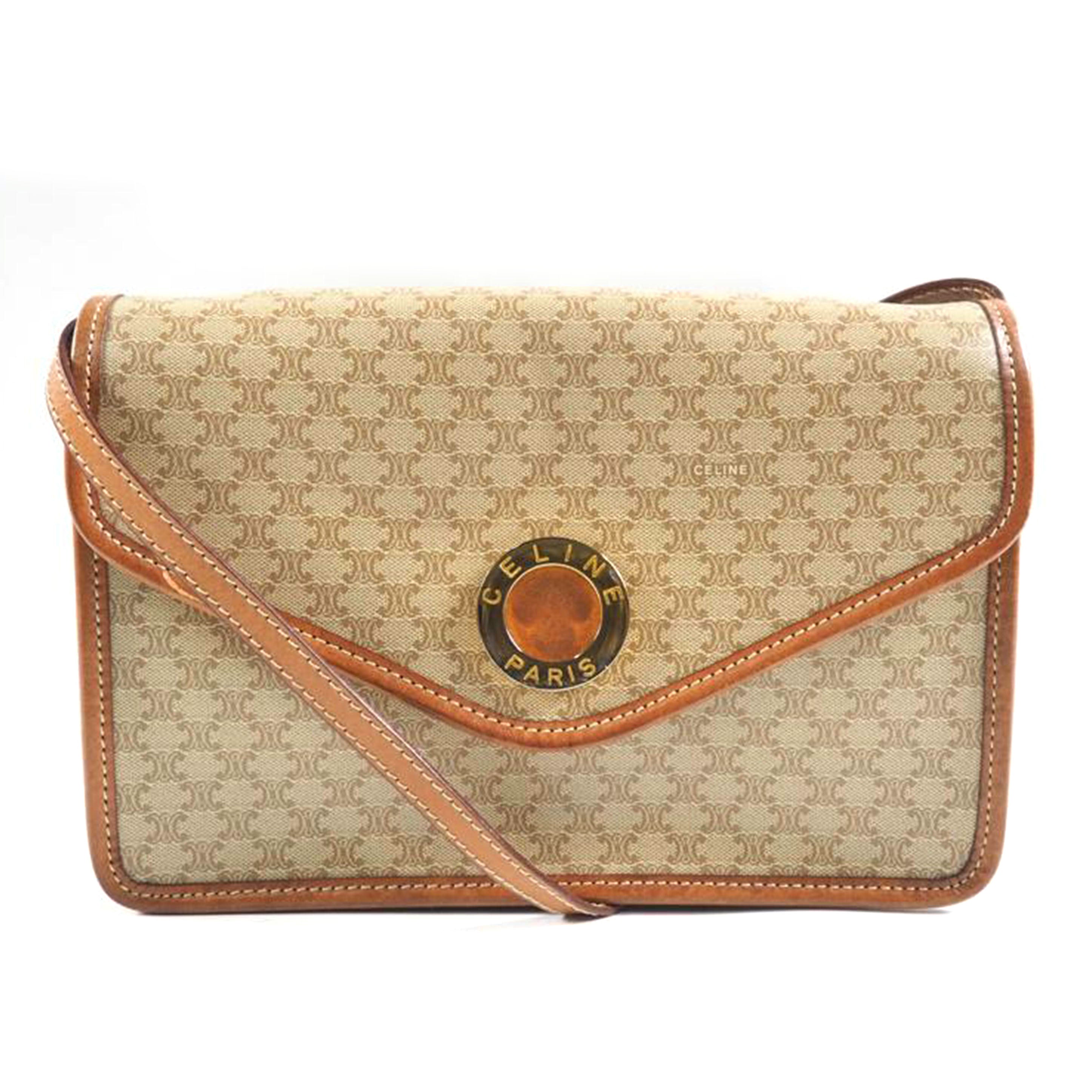 CELINE セリーヌ/マカダム柄ビンテージショルダーバッグ/M90//Bランク/79