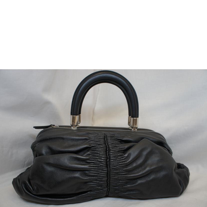 Christian Dior ディオール/カレーニナレザーボストンブラックCDロゴ//Aランク/92