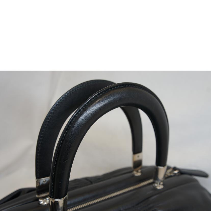 Christian Dior ディオール/カレーニナレザーボストンブラックCDロゴ//Aランク/92