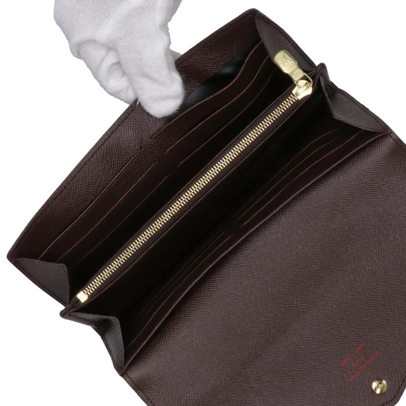 LOUIS VUITTON ルイヴィトン/ポルトフォイユ・サラ/ダミエ・エベヌ/N63209//CA4***/SAランク/75