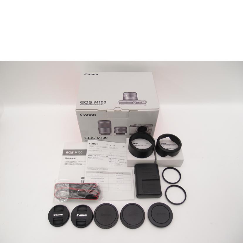 Canon キャノン/ミラーレス一眼ダブルズームキット/EOS M100//871051000332/Aランク/69