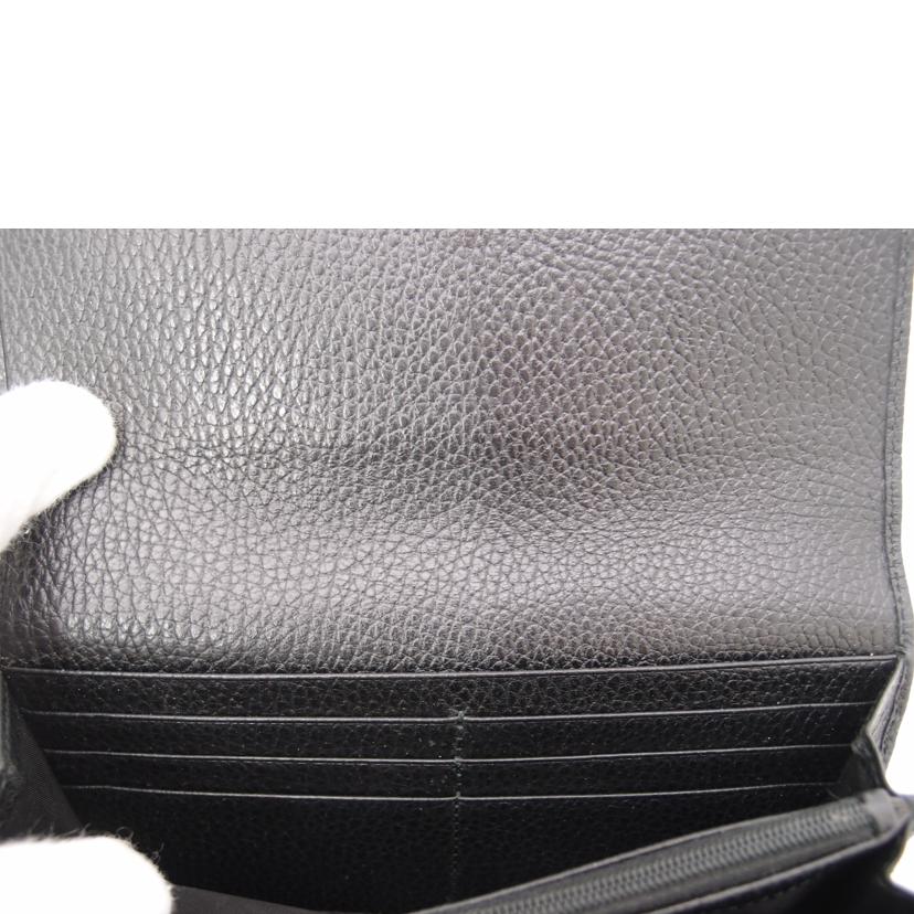 GUCCI グッチ/GGマーモント・レザーコンチネンタルウォレット/ブラック/456116//496085/ABランク/69